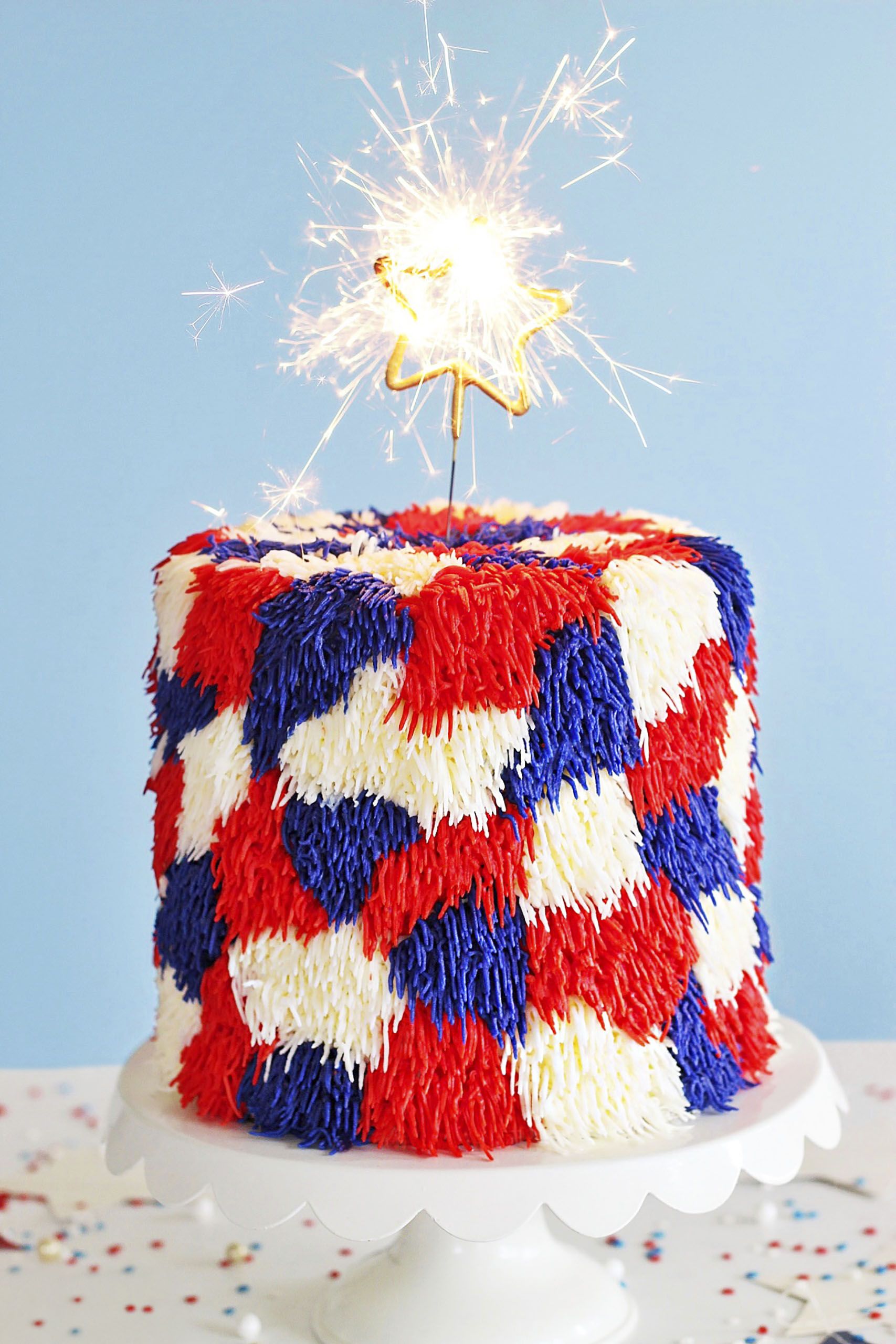 Fourth of July Layer Cake - SugarHero