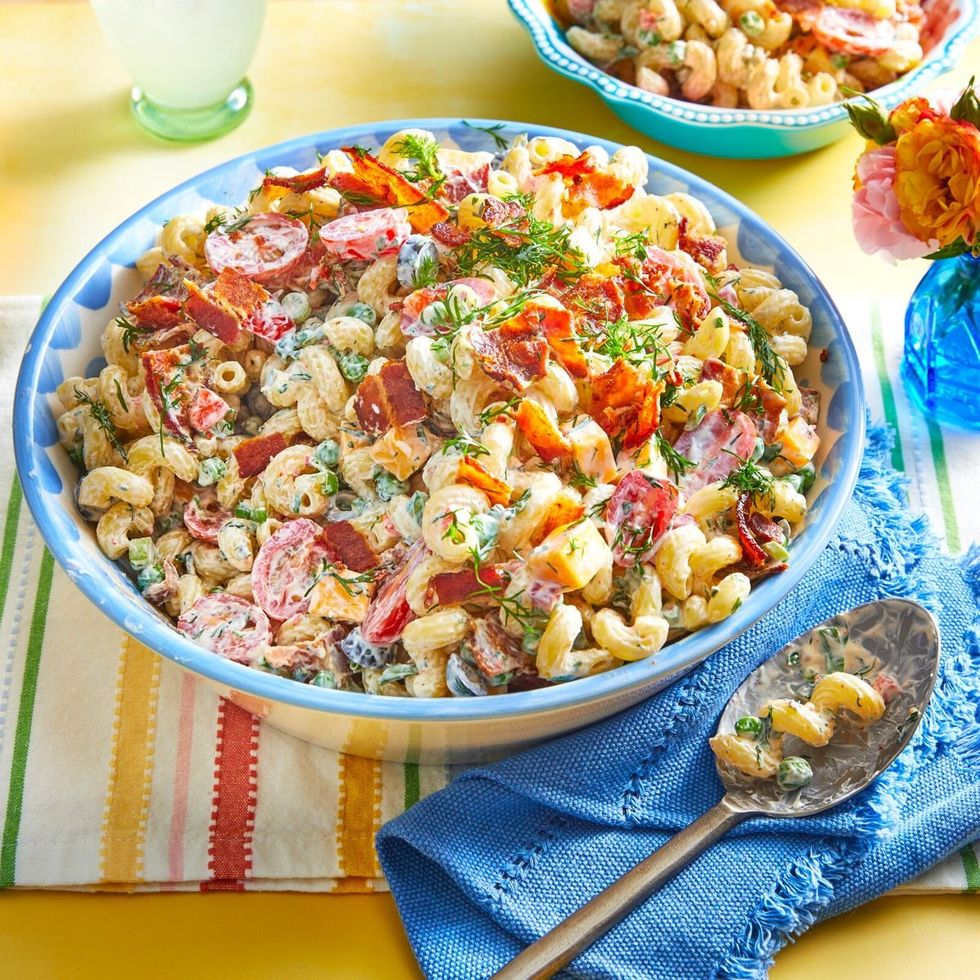 4th of july appetizers bacon ranch pasta salad