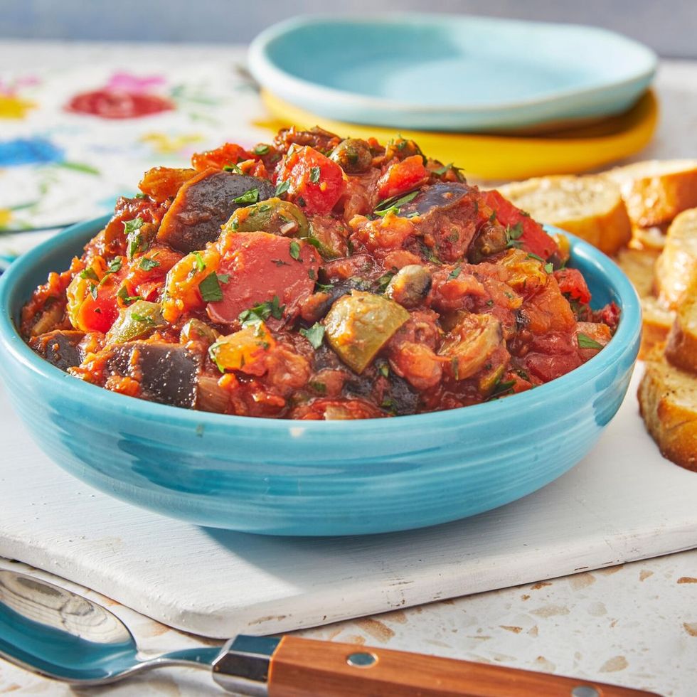 4th of july appetizers eggplant caponata