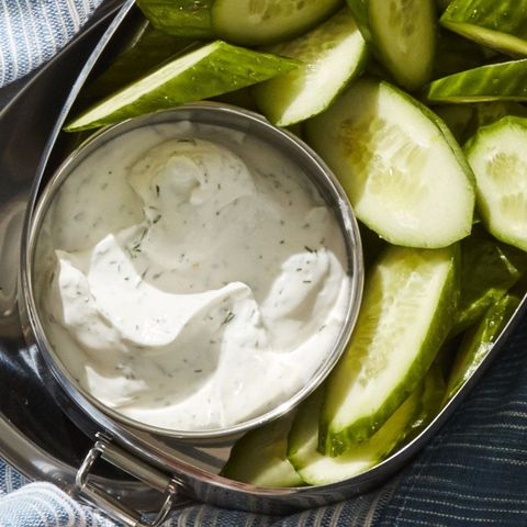 4th of july appetizers whipped feta with cucumbers spreaders