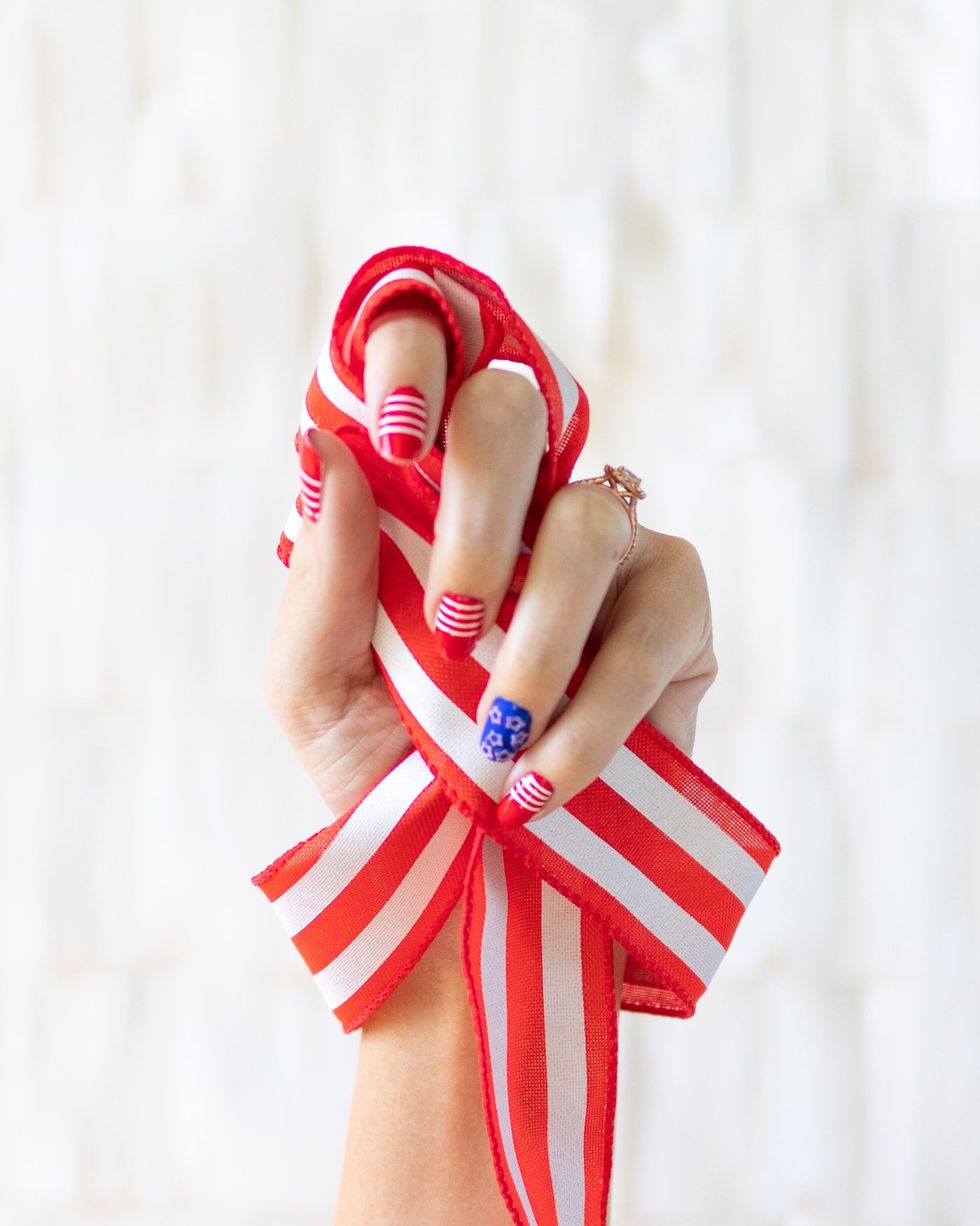 4th of july crafts patriotic manicure