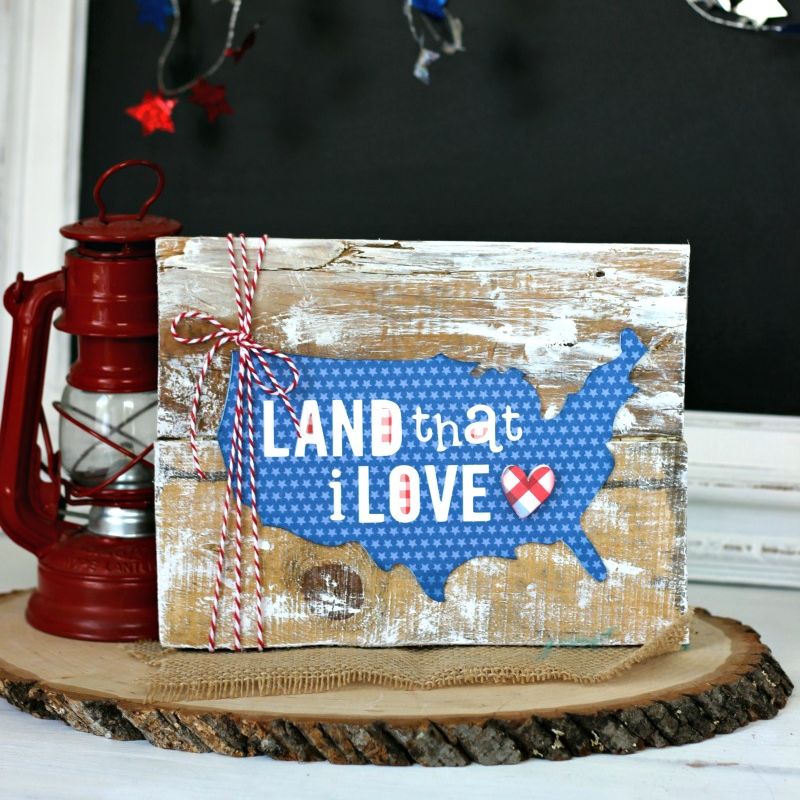 4th of july crafts pallet sign