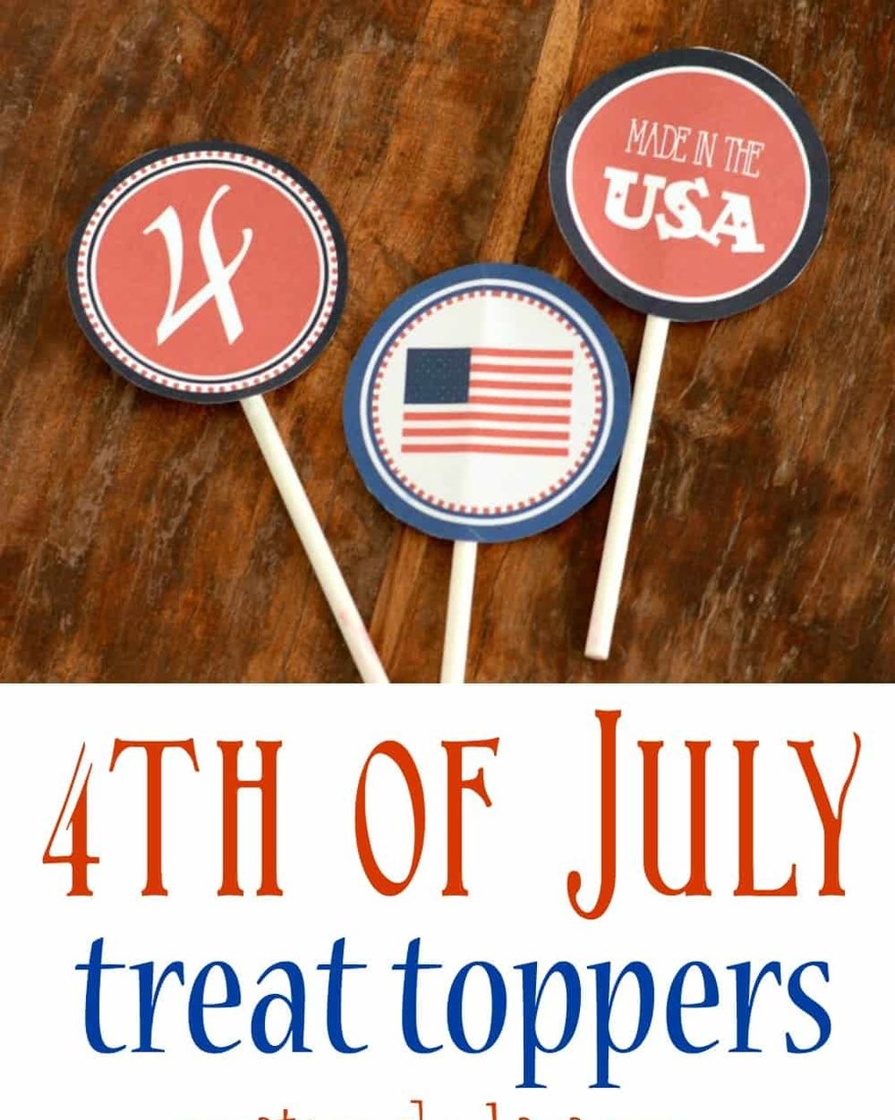 4th of july crafts treat toppers
