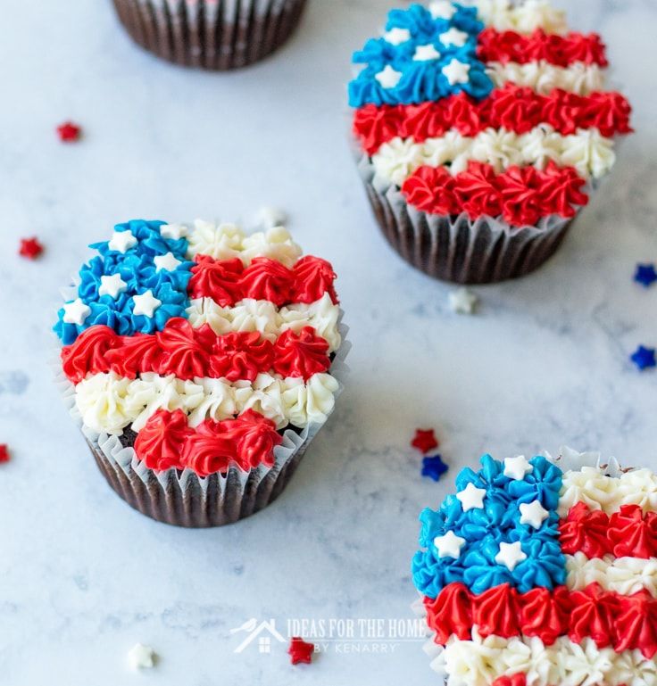 4th of july cupcakes american flag cupcakes