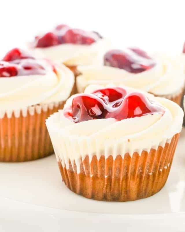 cherry pie cupcakes