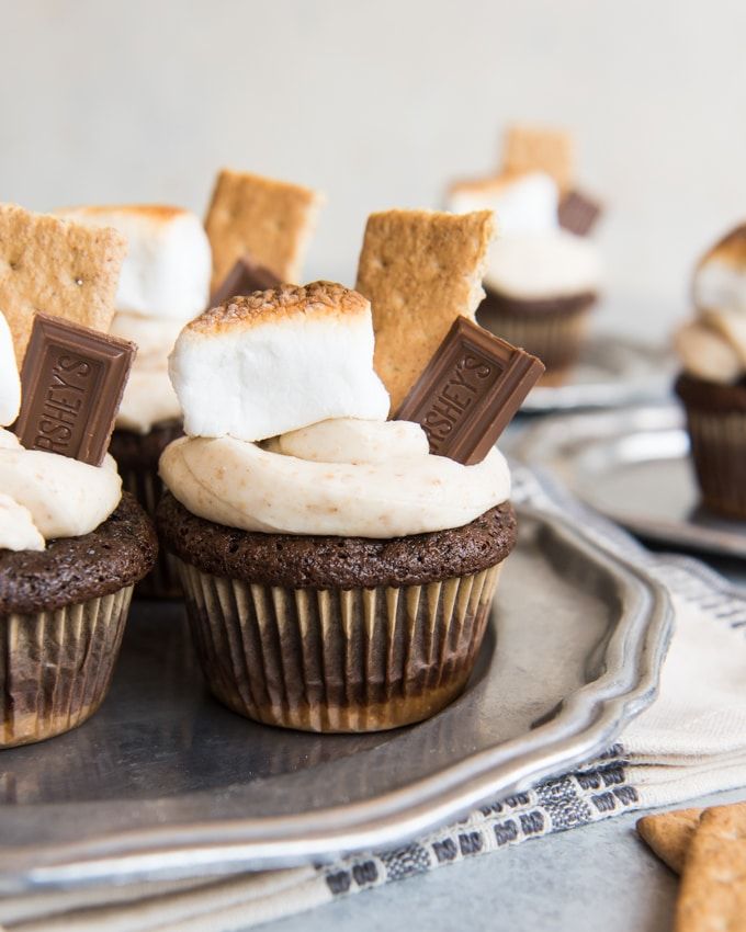 4th of july cupcakes smores cupcakes