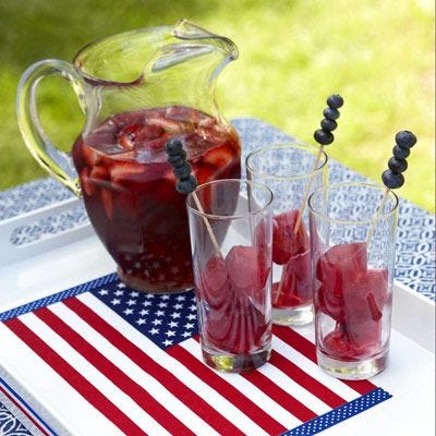 summer drinks red strawberry tea