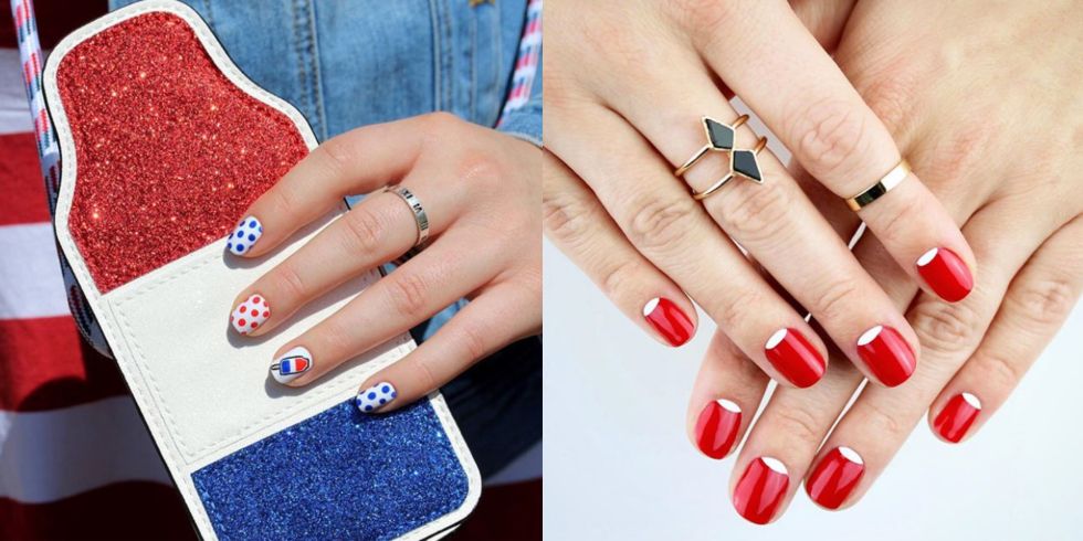 10 Simple Fourth Of July Nails To Keep You Minimalist - Society19