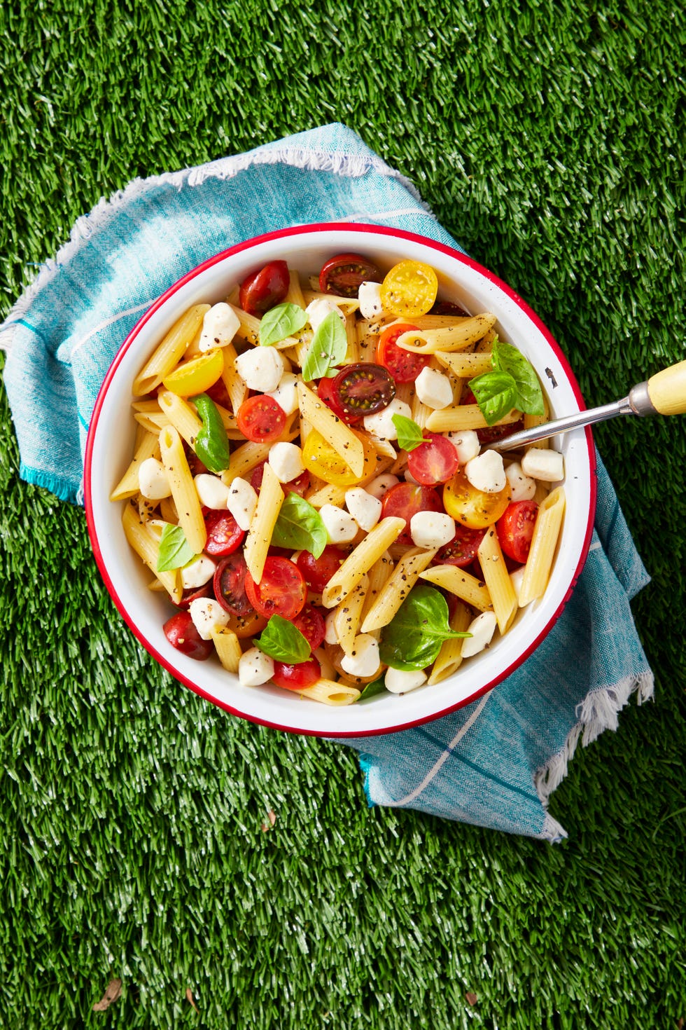 4th of july caprese pasta salad