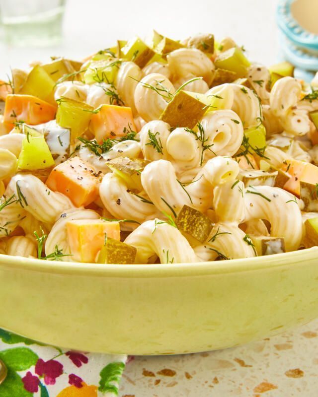 the pioneer woman's dill pickle pasta salad