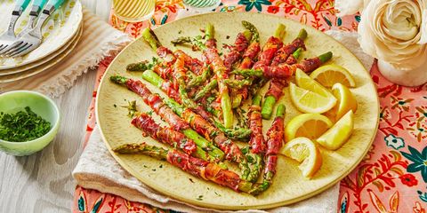 4th of july side dishes prosciuttowrapped asparagus