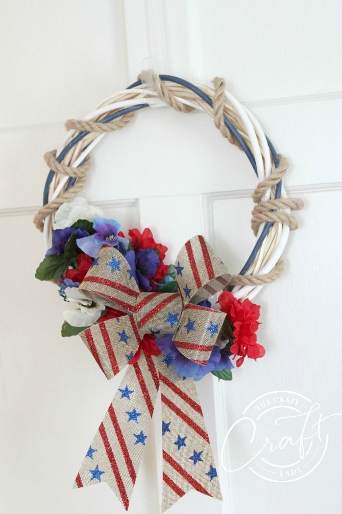4th of july wreaths dollar store
