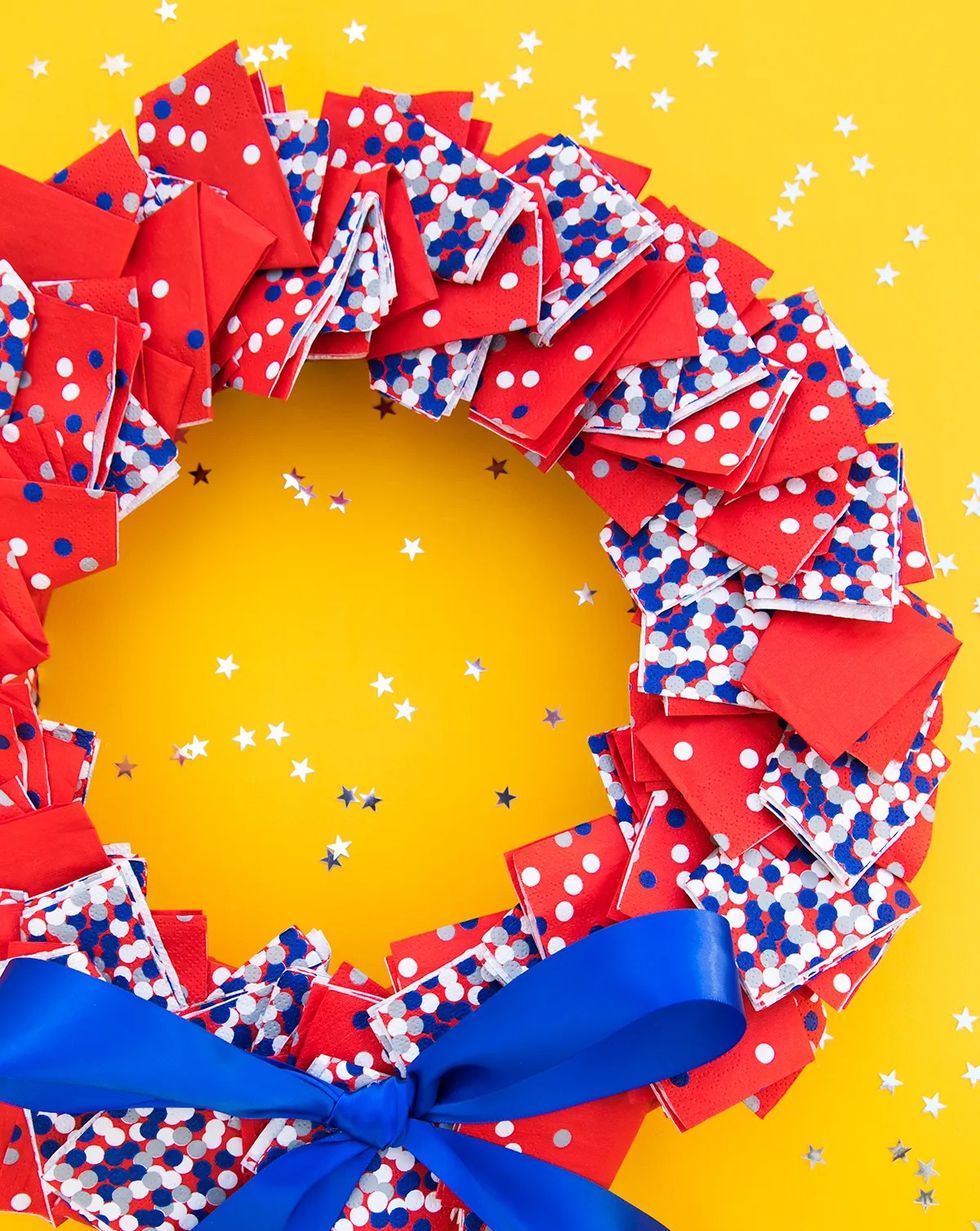 4th of july wreaths patriotic napkin wreath