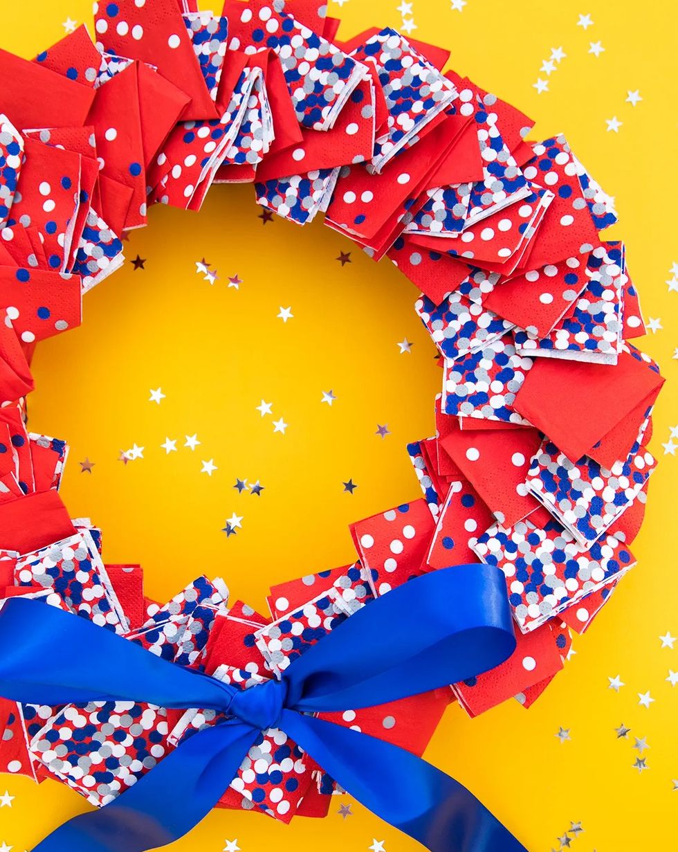 4th of july wreaths patriotic napkin wreath