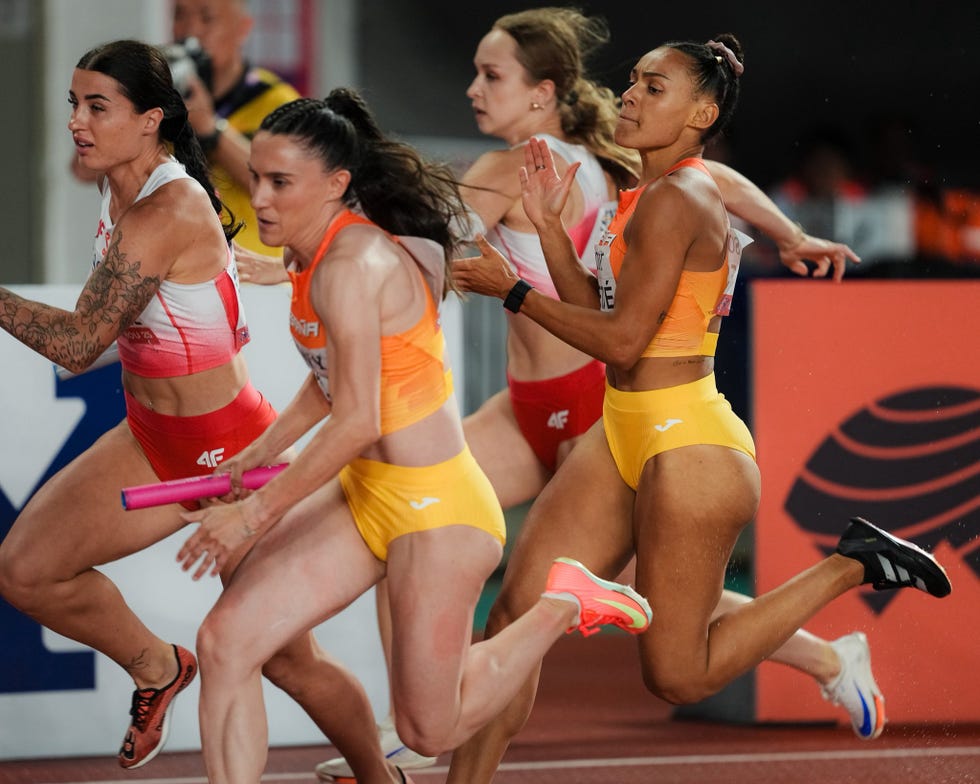 jael bestue paula sevilla maribel perez esperança cladera españa relevo 4x100m femenino