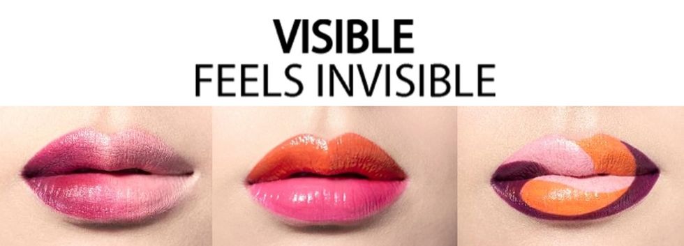 Lip, Skin, Product, Pink, Eyebrow, Lipstick, Beauty, Lip gloss, Text, Nose, 