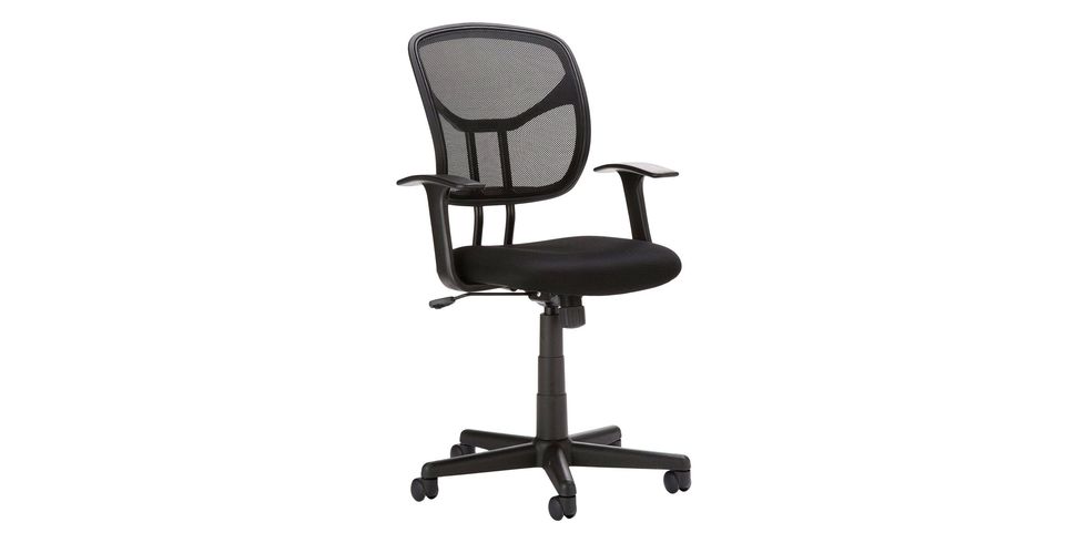 Office chair, Chair, Furniture, Line, Material property, Plastic, Armrest, Metal, 