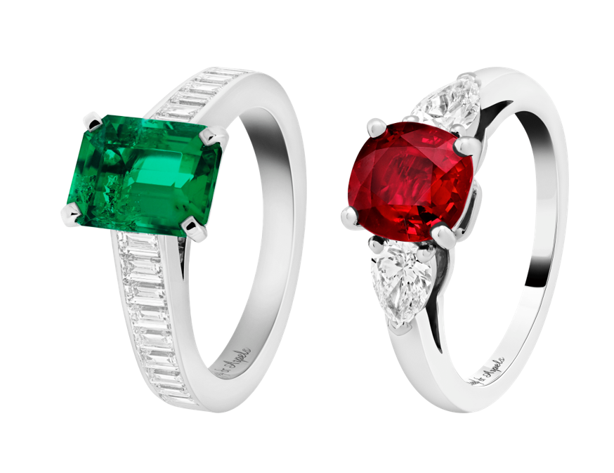 Fashion accessory, Jewellery, Ring, Gemstone, Green, Engagement ring, Emerald, Red, Pre-engagement ring, Platinum, 