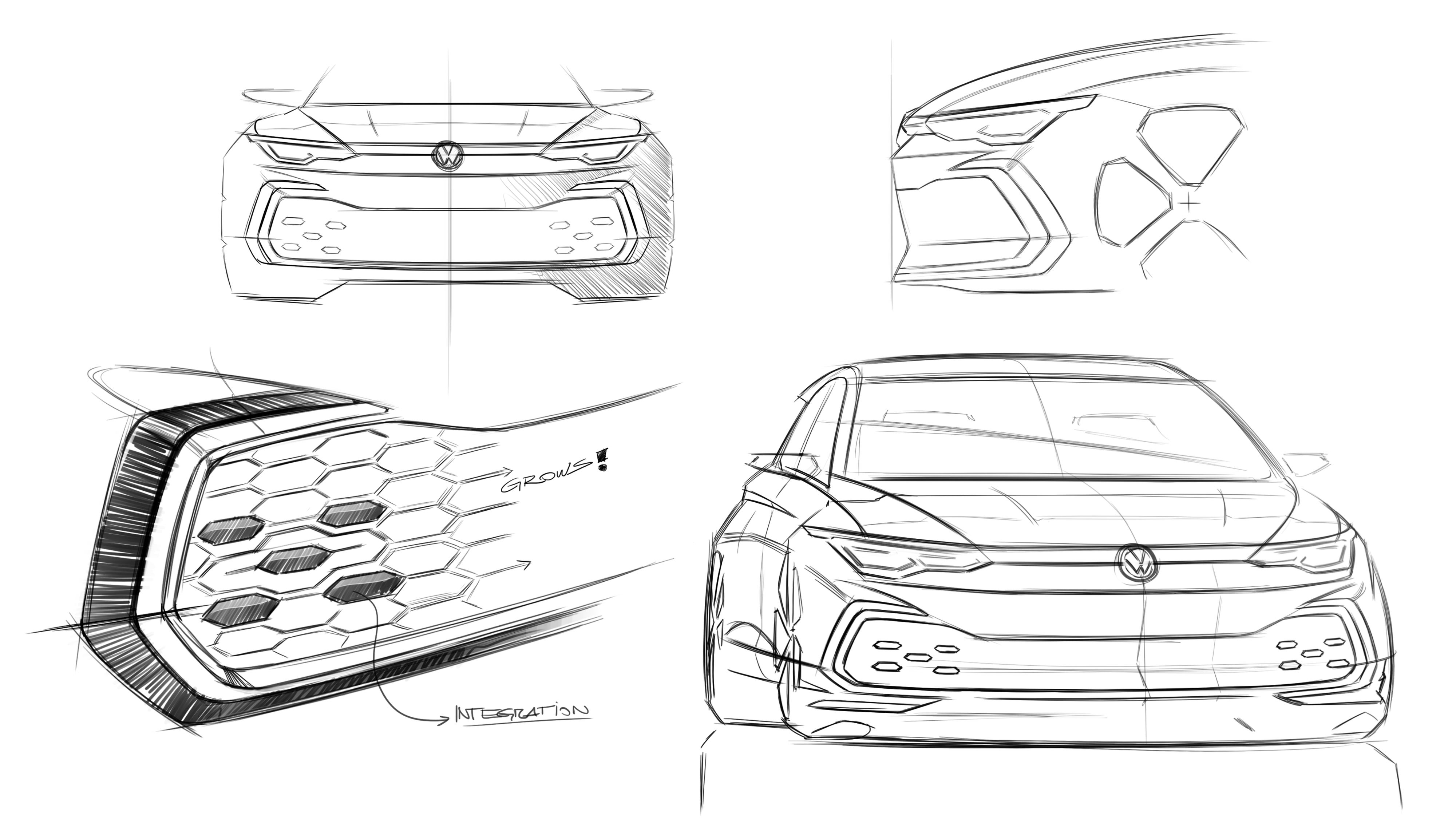 Car design sketch on Behance