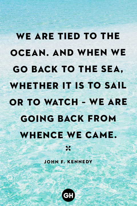 beach quote by john f kennedy