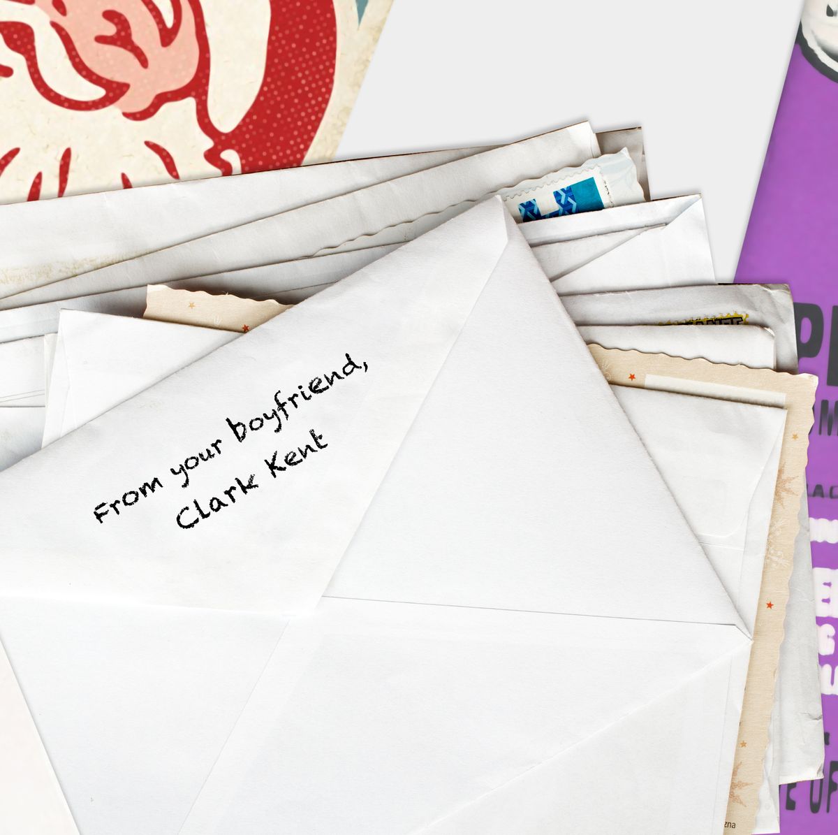 Telegram Letter Set Lavender Envelope