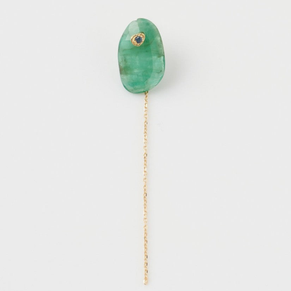MONAKA モナカジュエリー エメラルド ピアス 片耳 （カラー