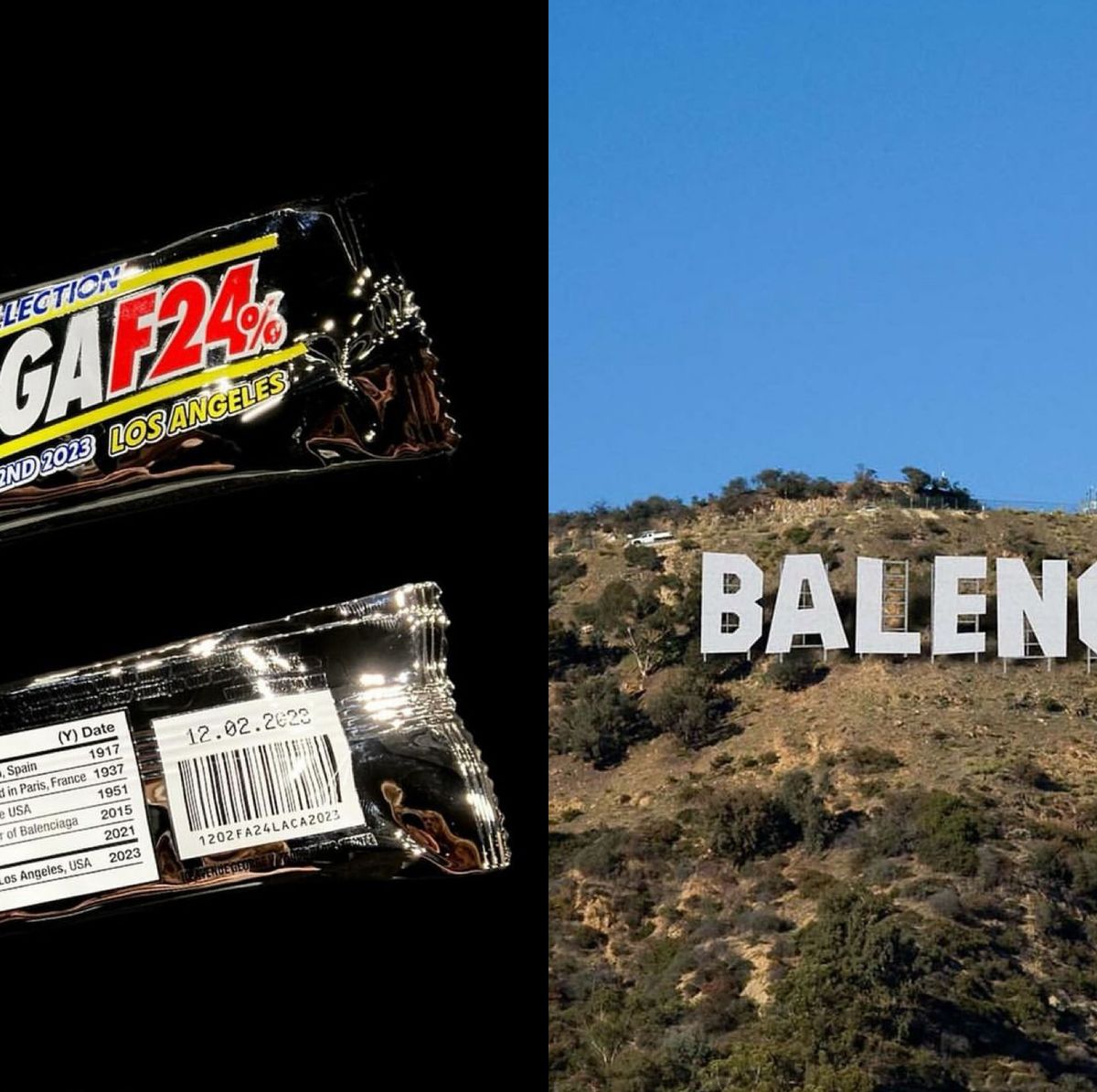 balenciaga 2024秋季大秀前進la！推出巴黎世家能量棒 只能看不能吃 細節都是品牌歷史