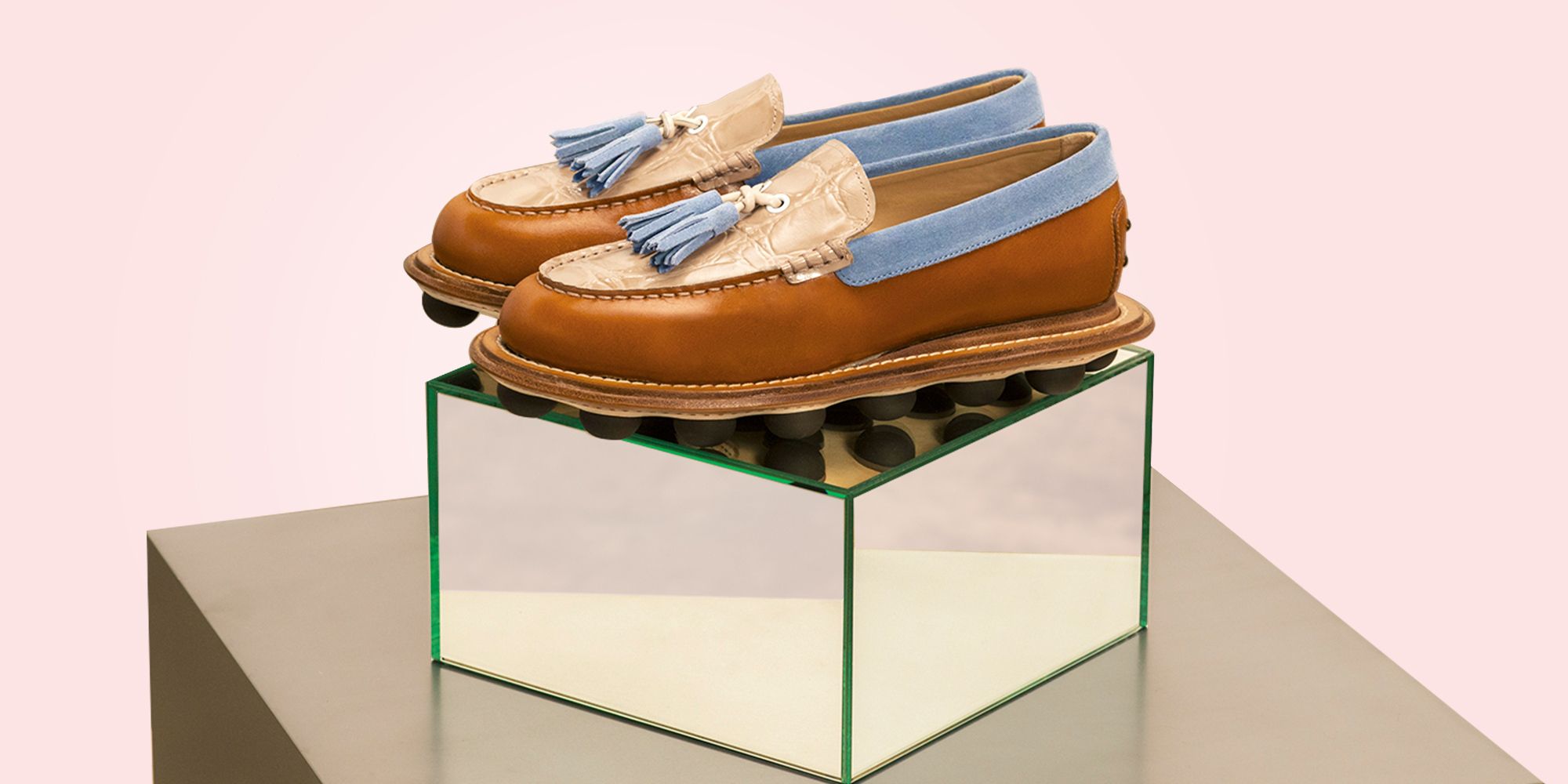 TOD'S×Hender Scheme マキシ ペブル タッセル モカシン新品-