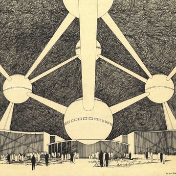expo 58 atomium, andre and jean polak civa collections, brussels
