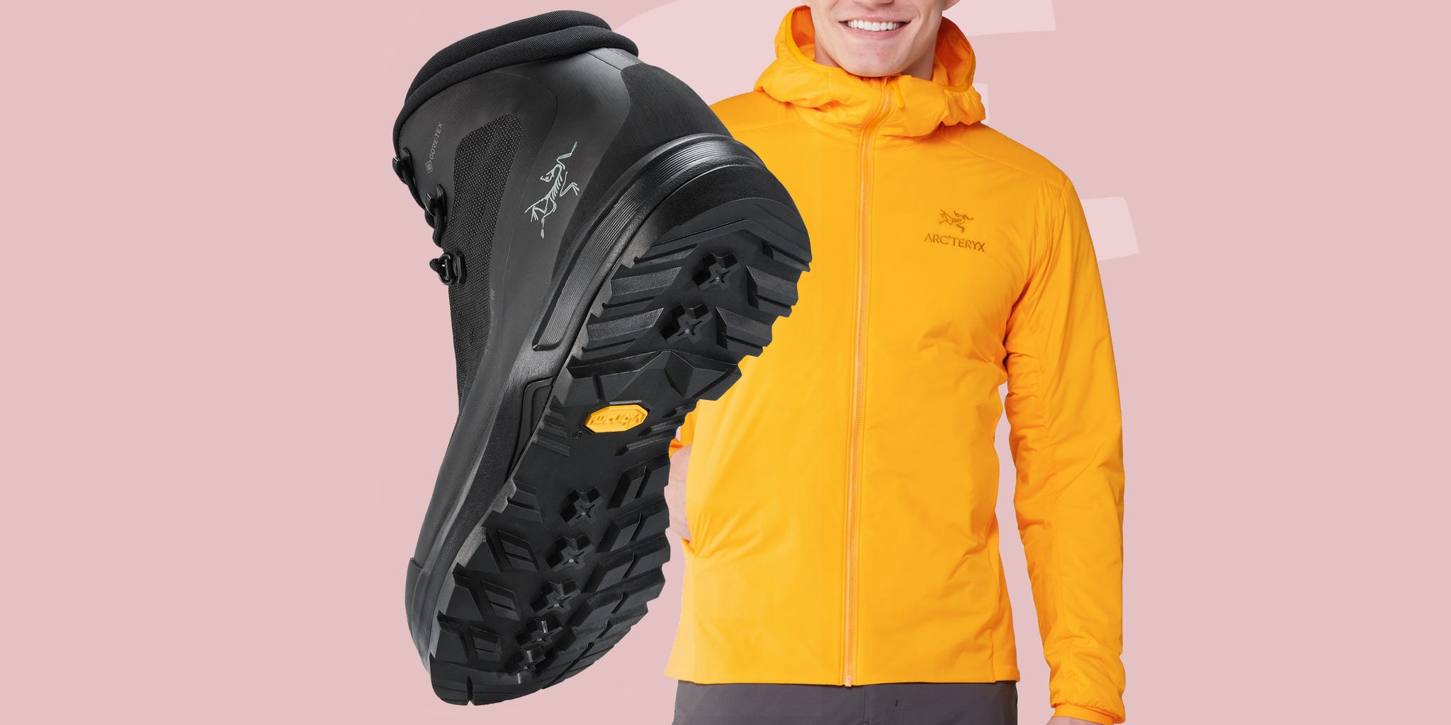 a man wearing a yellow jacket and black gloves