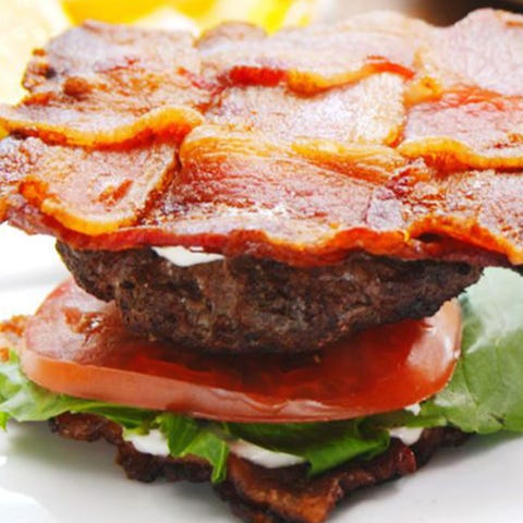 Dish, Food, Cuisine, Ingredient, Buffalo burger, Produce, Hamburger, Recipe, Blt, Meat, 