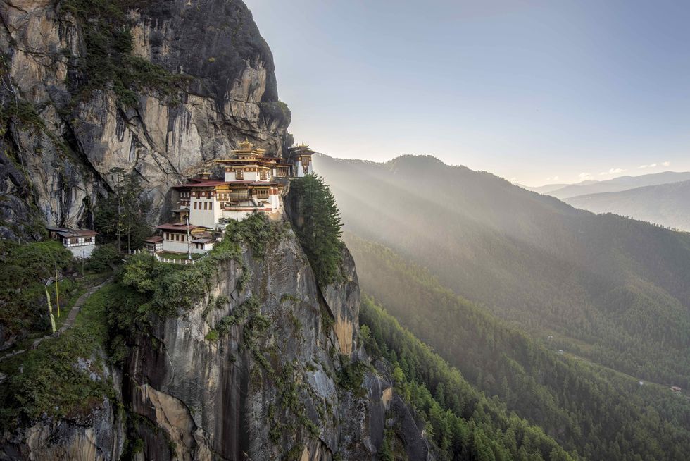 View of Tiger's Nest in morning