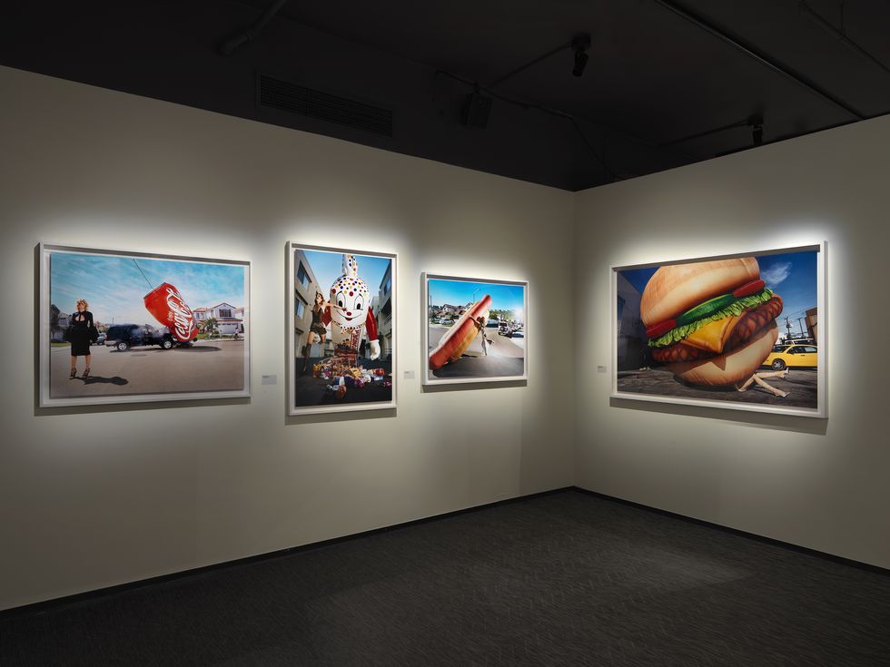 a view of david lachapelle's work on display at fotografiska﻿