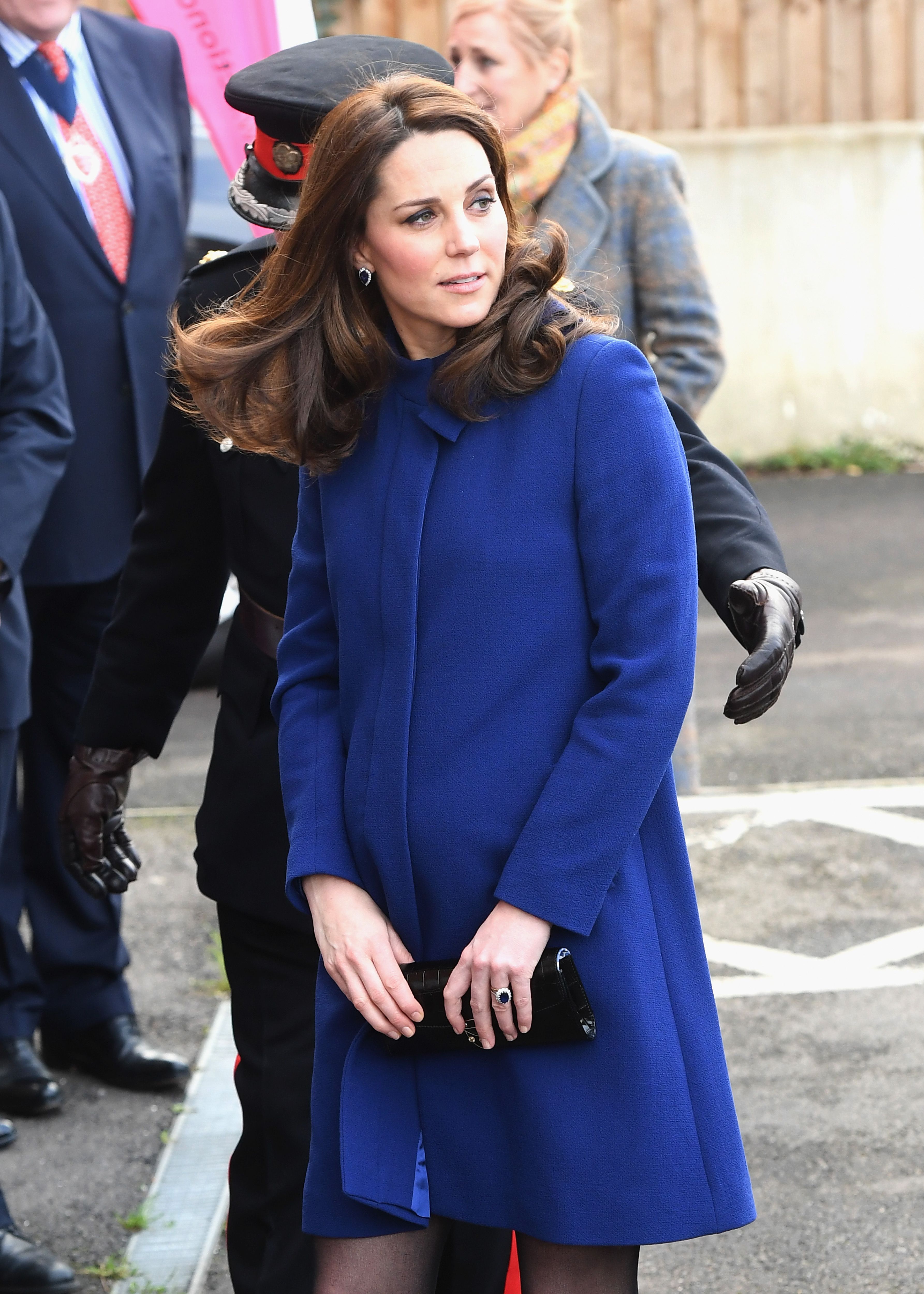 美品】ロイヤルブルー・イギリス王室カラー上下 - スカートスーツ上下
