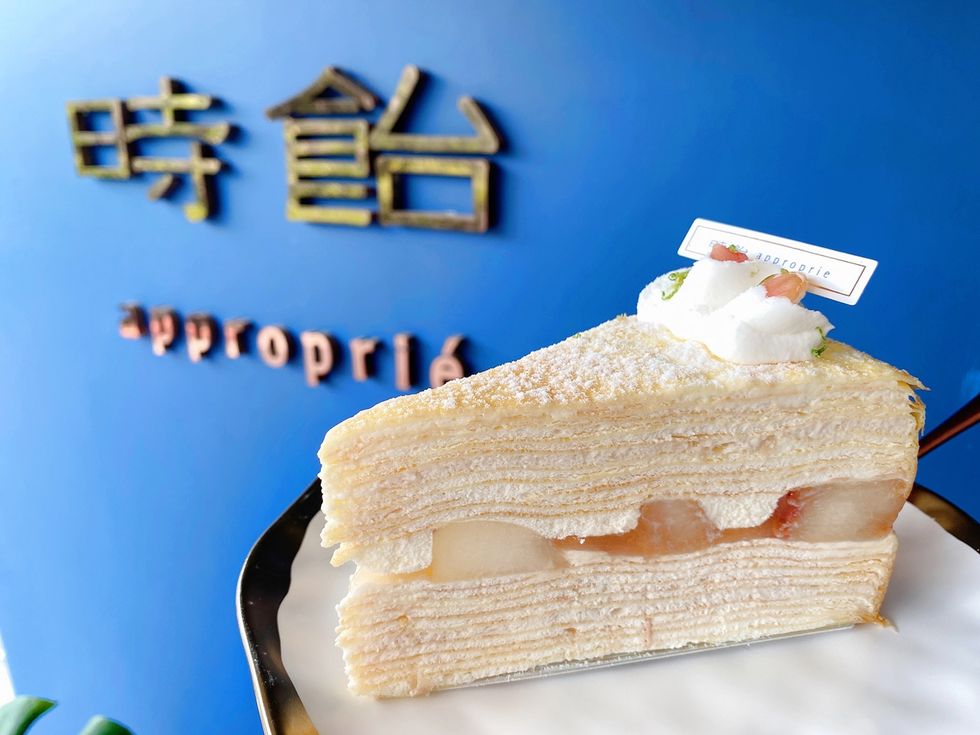 時飴approprie新品「白水蜜桃千層蛋糕」