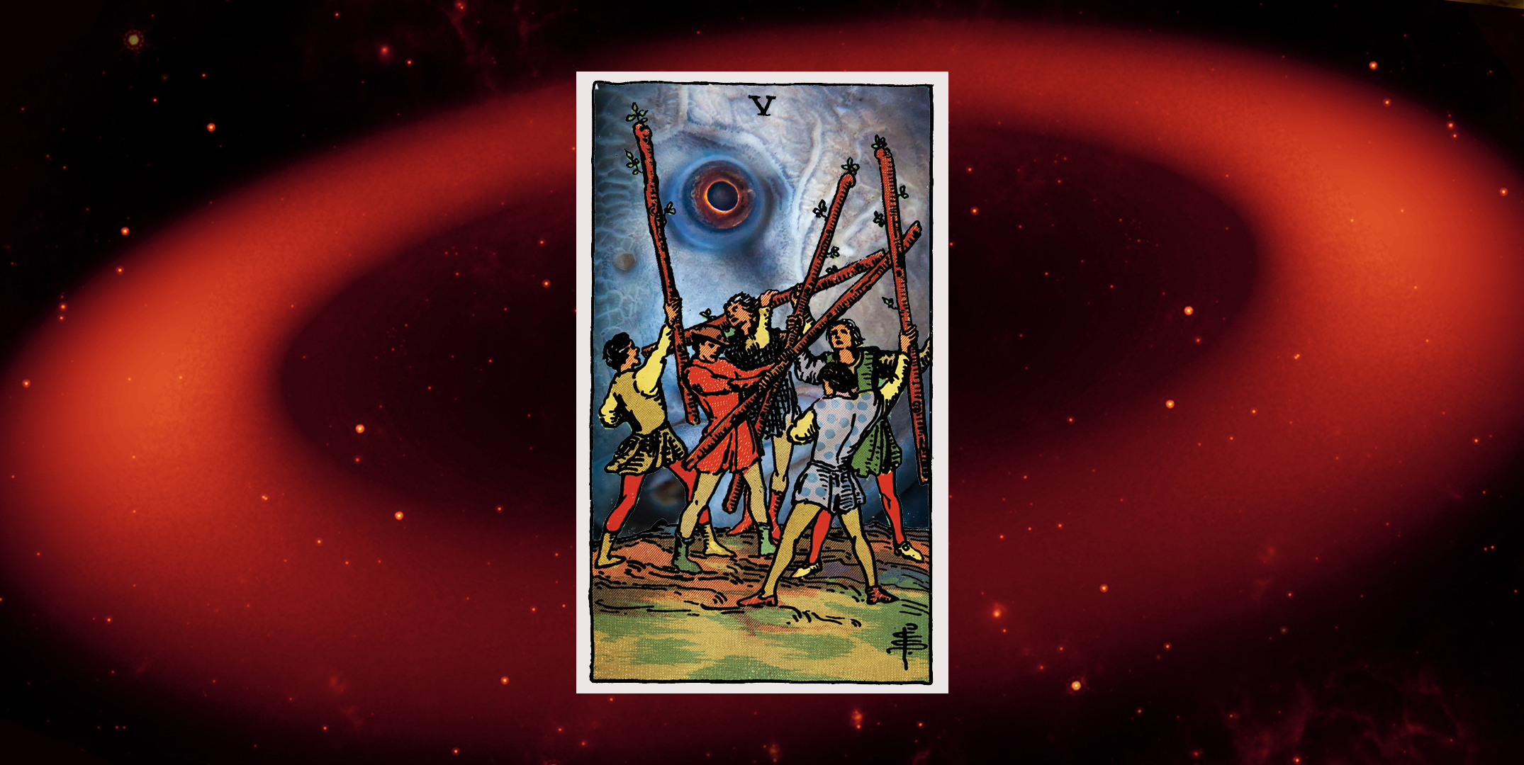 Let's Discuss the Five of Wands Tarot Card