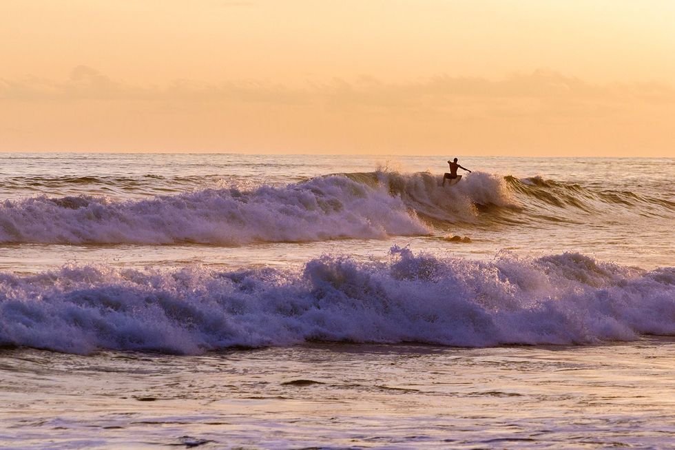 Je kan goed surfen aan deze kant van Costa Rica