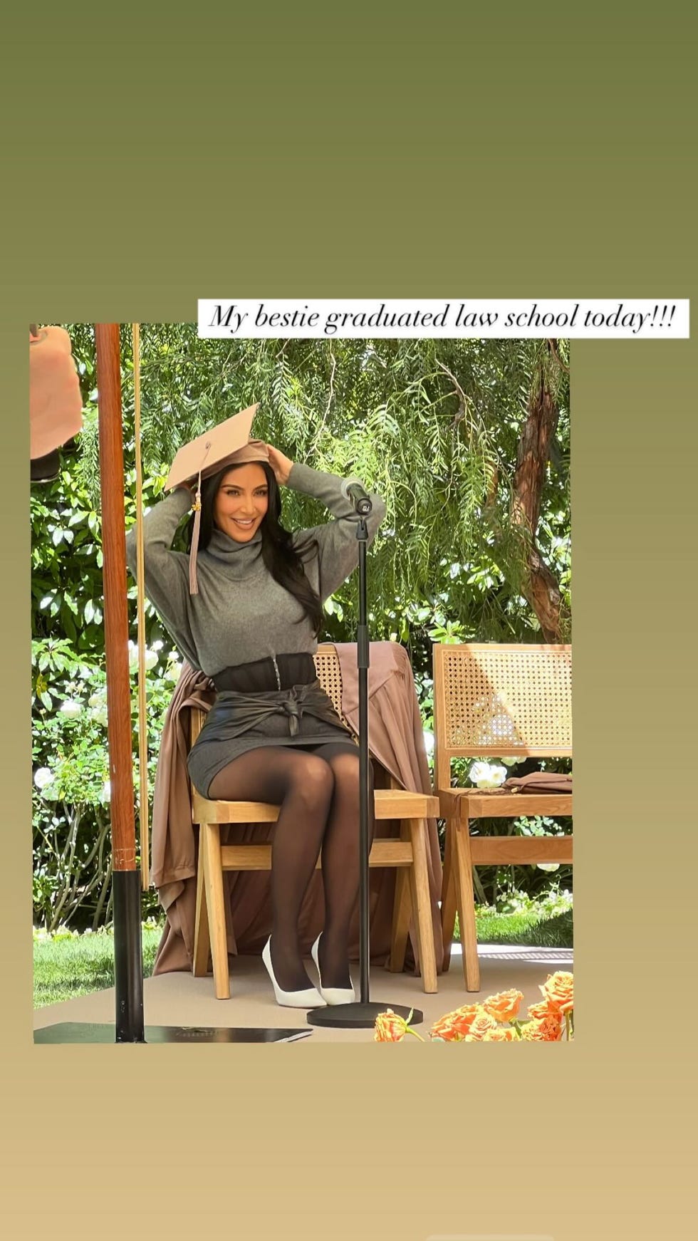 kim kardashian graduating from law school
