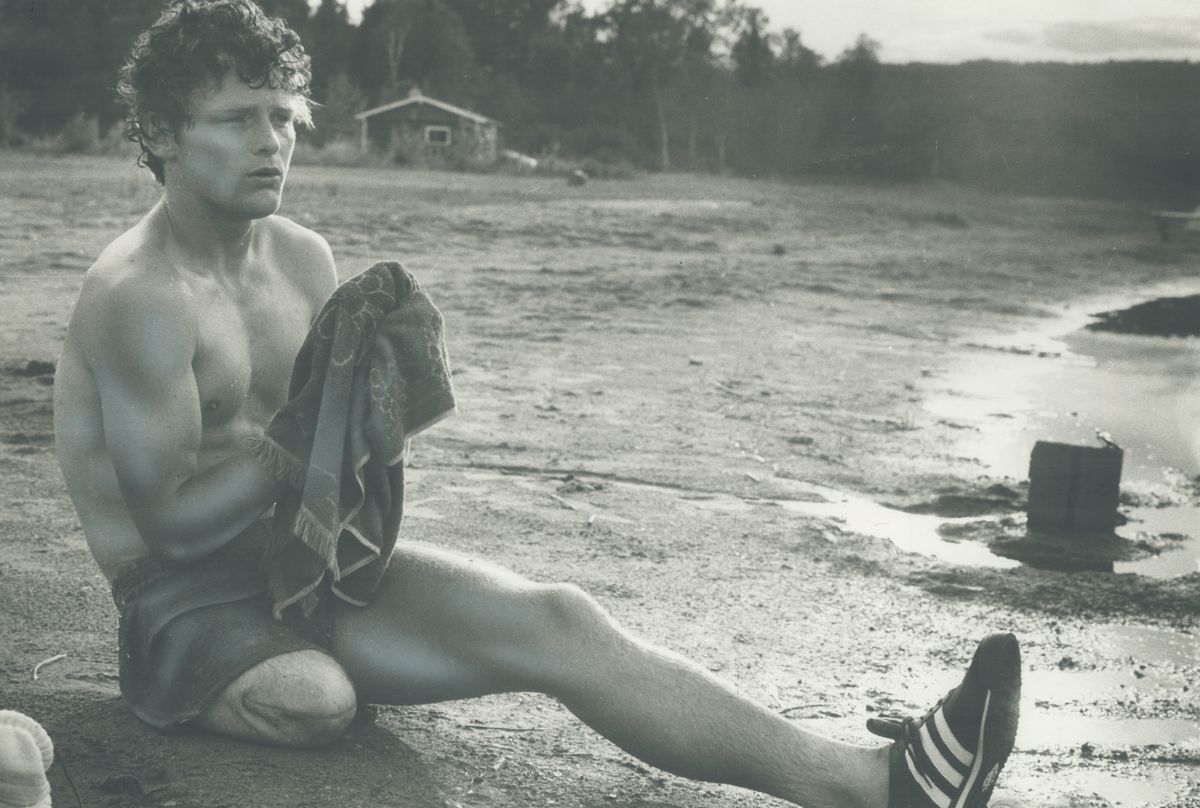 Restricted Use: Terry Fox sitting
