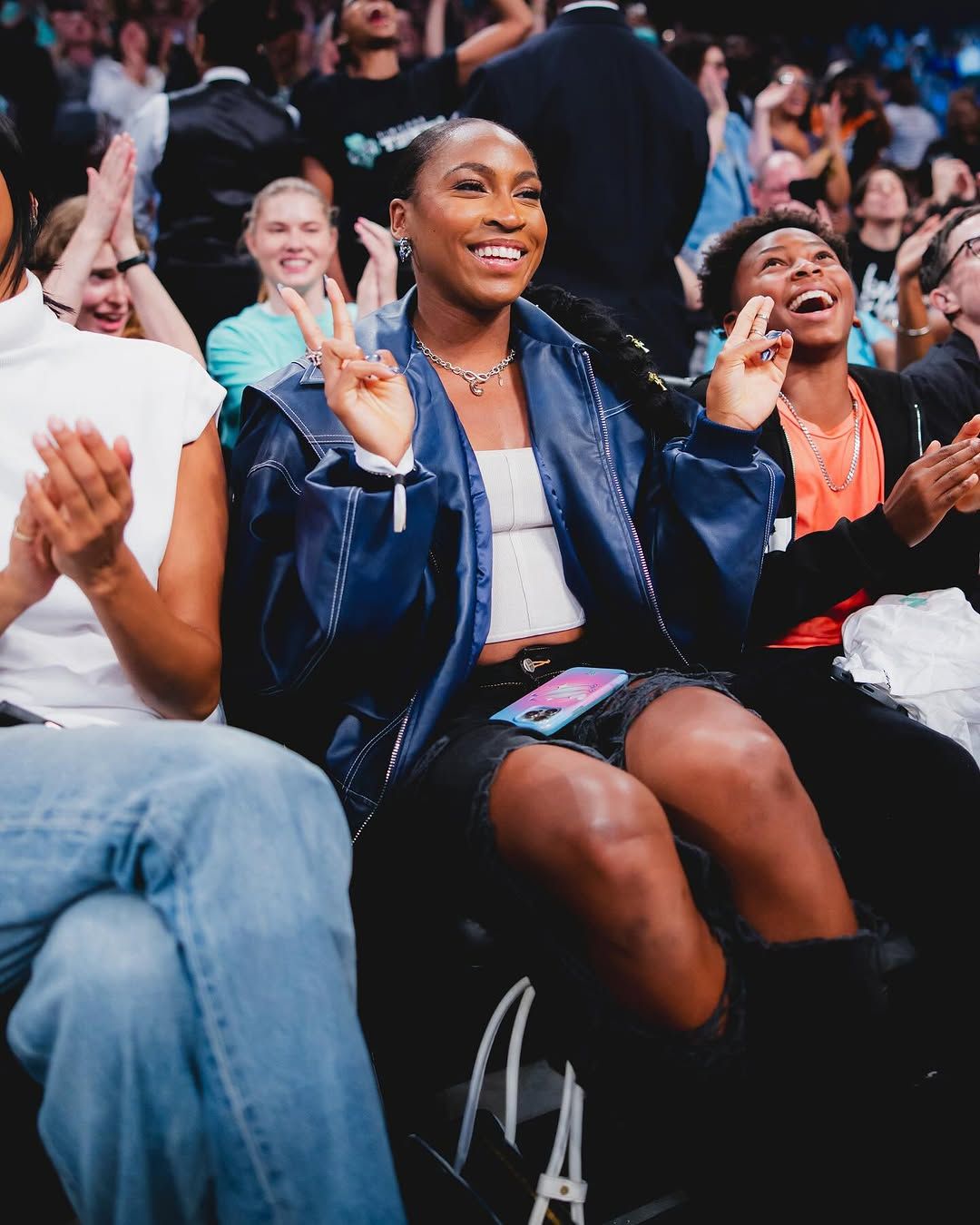 Coco Gauff Continues Her Miu Miu Streak at a New York Liberty Game