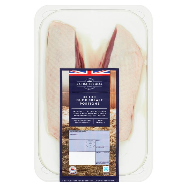 Asda duck breast portions 