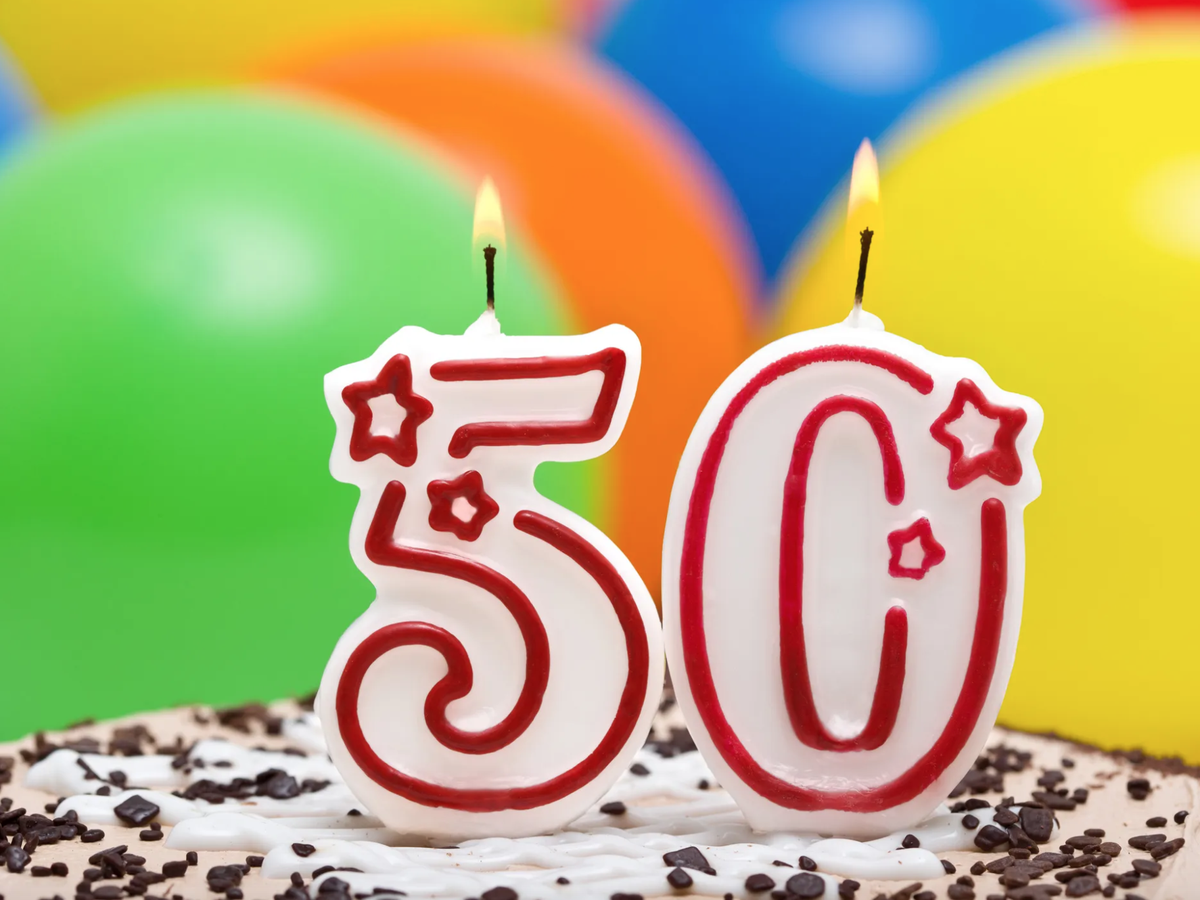  50th Birthday Cake Decorations Set Include 50th