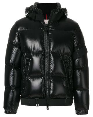 Jacket, Hood, Outerwear, Clothing, Black, Sleeve, Leather, Leather jacket, Hoodie, Textile, 