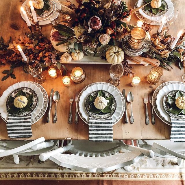 Simple and Rustic Thanksgiving Table Decor - Organize by Dreams
