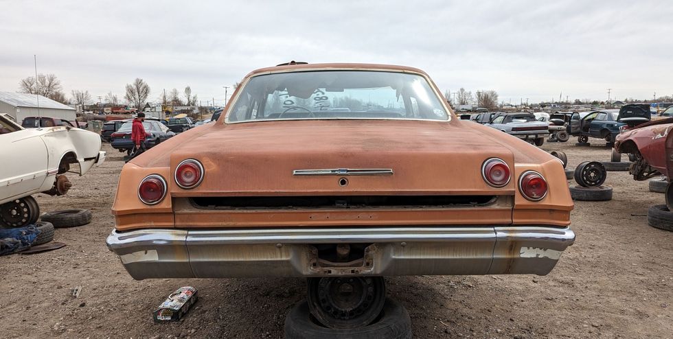 1965 chevrolet biscayne sedan in colorado wrecking yard