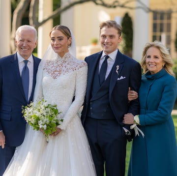 president joe biden and first lady jill biden attend the wedding of peter neal and naomi biden neal, saturday, november 19, 2022 on the south lawn official white house photo by adam schultz