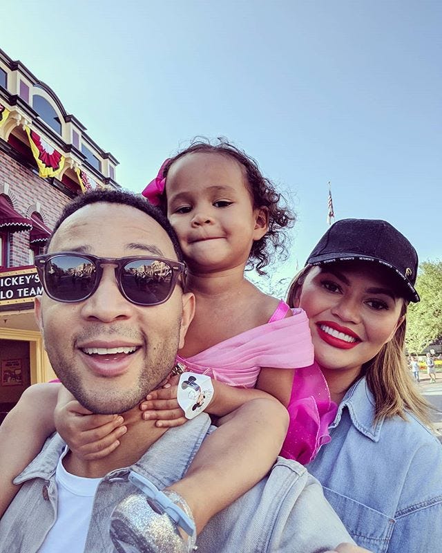 Chrissy Teigen Clapbacks at Instagram Comment Over Luna's Hair