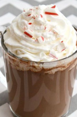 christmas cocktails slow cooker peppermint bark hot chocolate