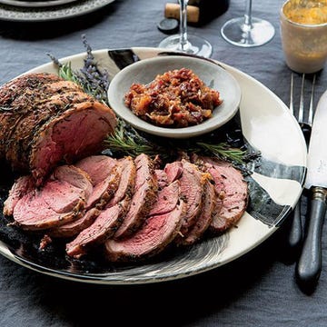 roast leg of lamb with rosemary and lavender