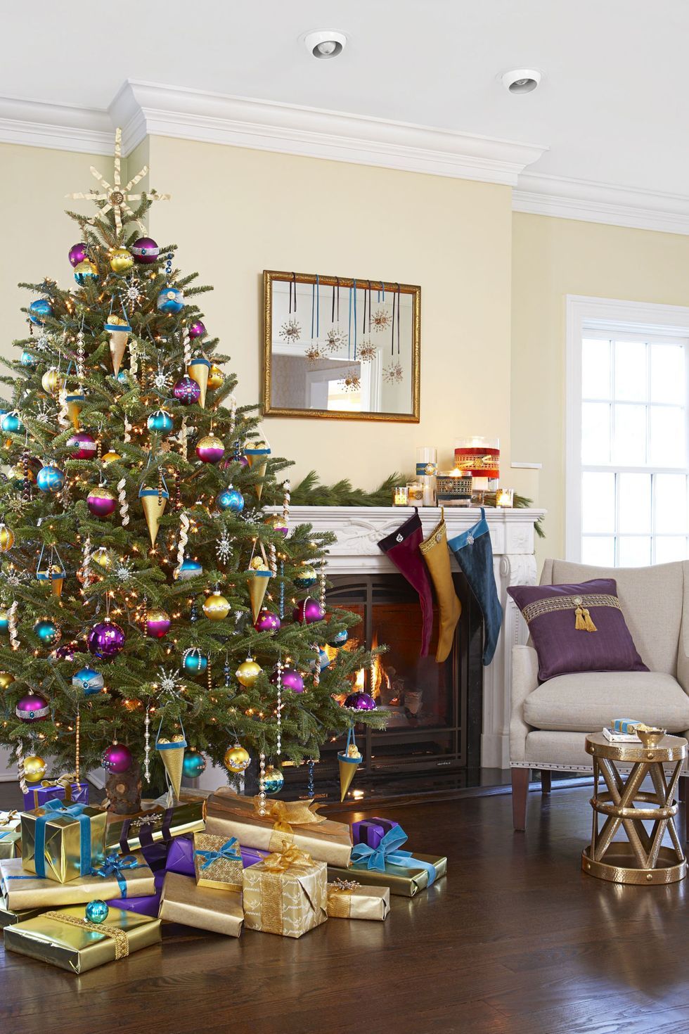 Purple Christmas Tree Decorations 